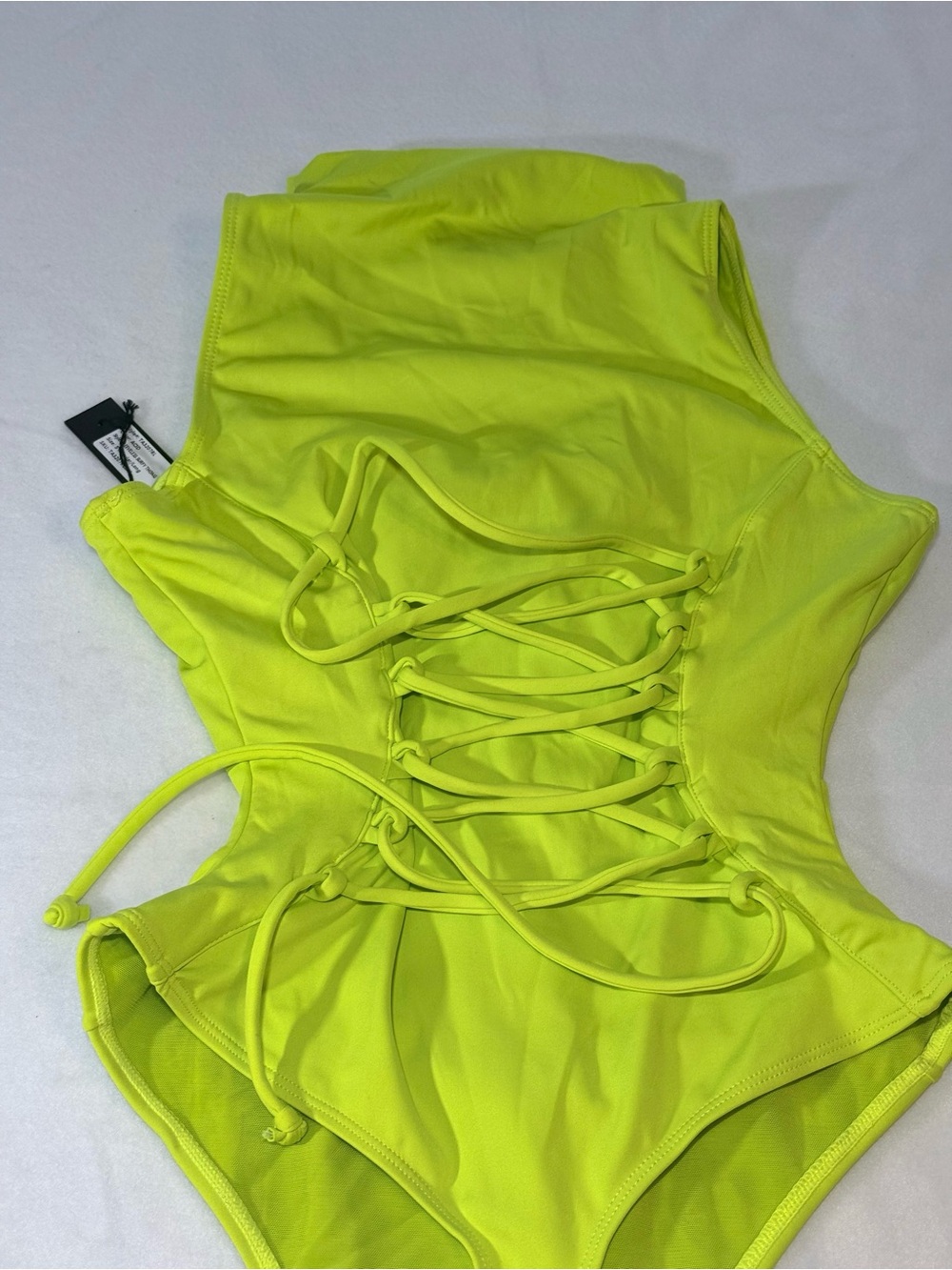 New TA3 Sleeves Surfy Thong Swimsuit. Size Small Regular/Long. Acid Color. - Picture 7 of 9